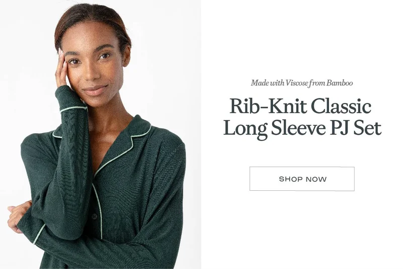 Rib-Knit Classic Long Sleeve PJ Set - Shop Now Rib-Knit Classic Long Sleeve PJ Set - Shop Now