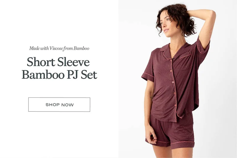 Short Sleeve Bamboo PJ Set - Shop Now Short Sleeve Bamboo PJ Set - Shop Now