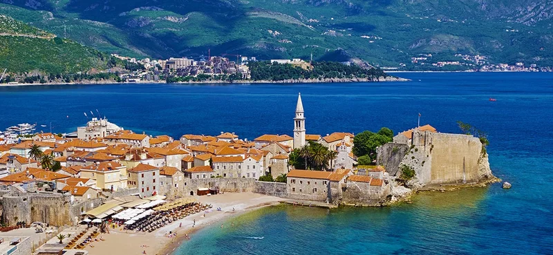Montenegro, old town of Budva.