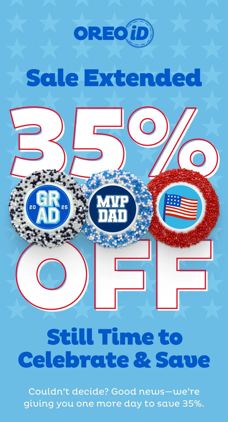 Create your custom OREOiD cookies and save 35%