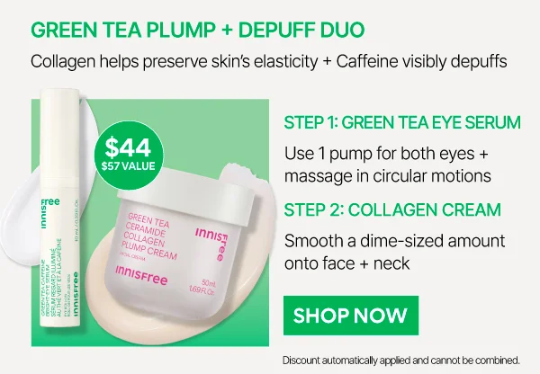 Green Tea Plump + Depuff Duo
