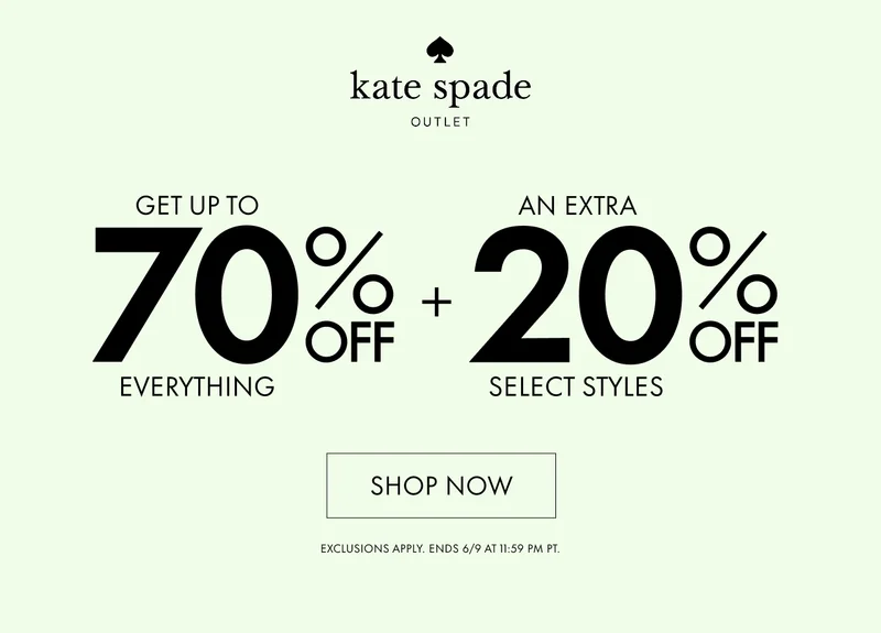 Get Up To 70% Off Everything + An Extra 20% Off Select Styles. Shop Now