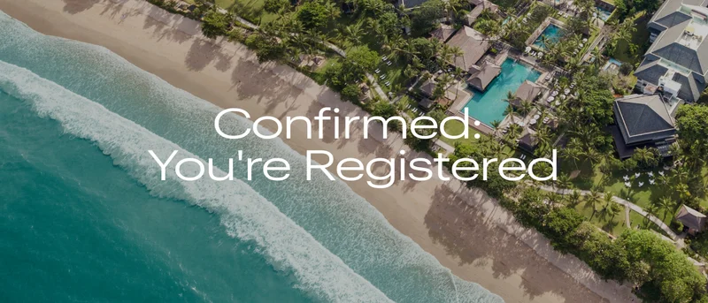 Confirmed: You're Registered