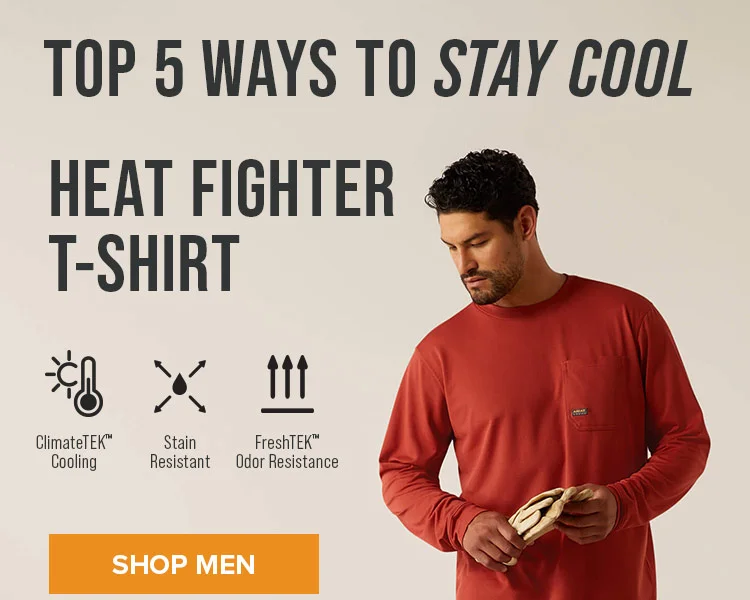 TOP 5 WAYS TO STAY COOL. HEAT FIGHTER T-SHIRT | SHOP MEN