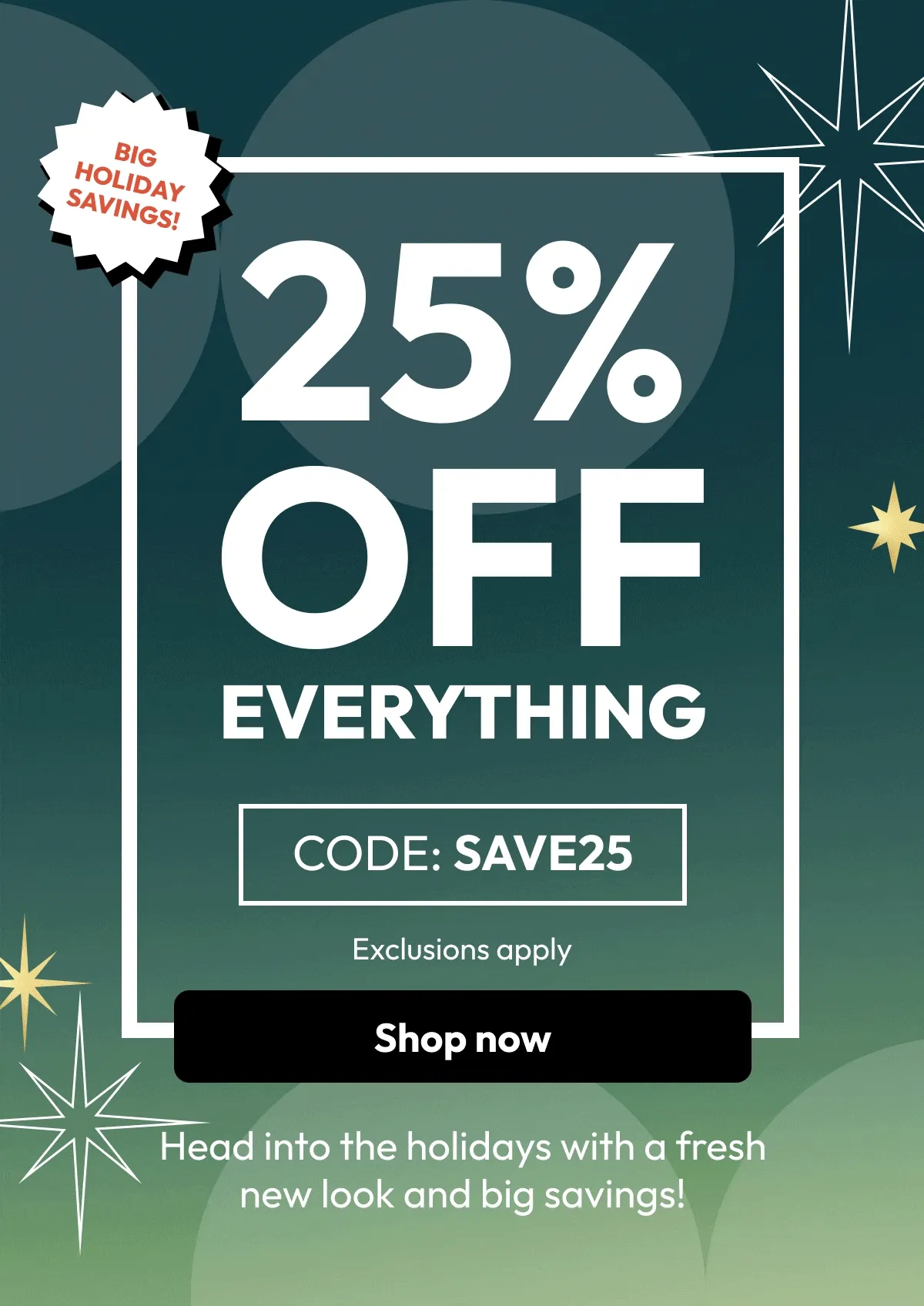 25% off