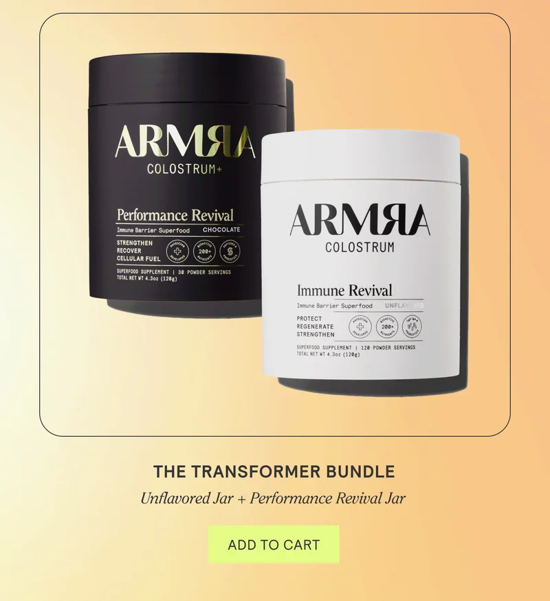 THE TRANSFORMER BUNDLE. Unflavored Jar + Performance Revival Jar. ADD TO CART
