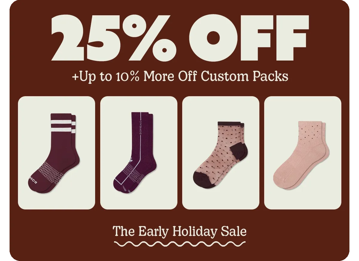 25% OFF +Up to 10% More Off Custom Packs | The Early Holiday Sale