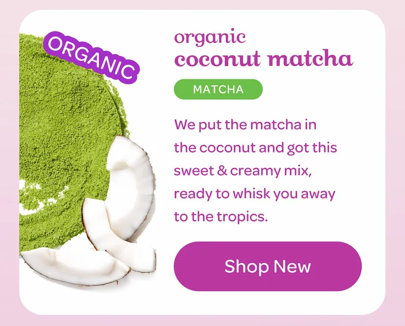 organic coconut matcha