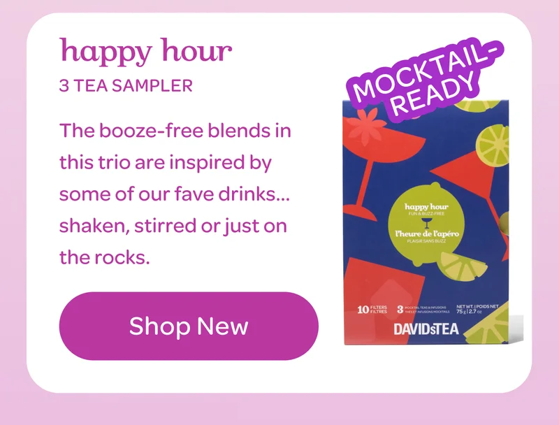 Happy hour 3 tea sampler - mocktail ready