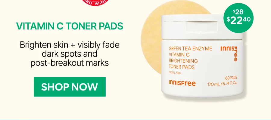 GREEN TEA ENZYME VITAMIN C TONER PADS