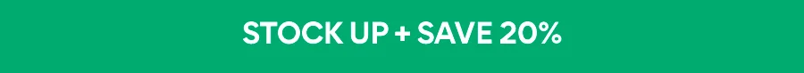 SUBSCRIBE FOR 20% OFF FOR LIFE