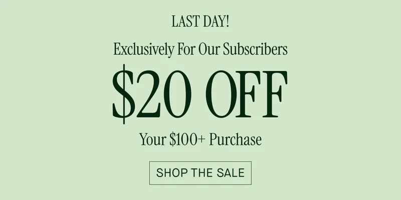 $20 Off Your $100 Purchase