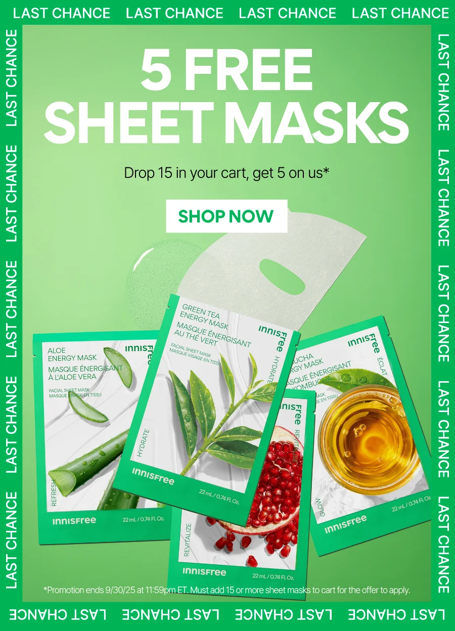 BUY 10 SHEET MASKS, GET 5 FREE