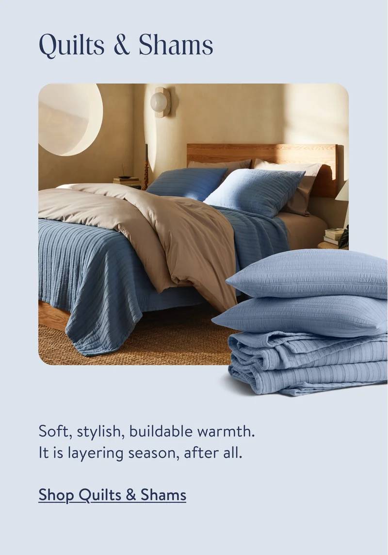 Soft, stylish, buildable warmth. It is layering season, after all.