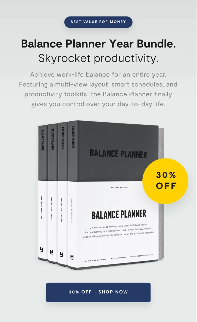 30% Off Balance Planner Year Bundle