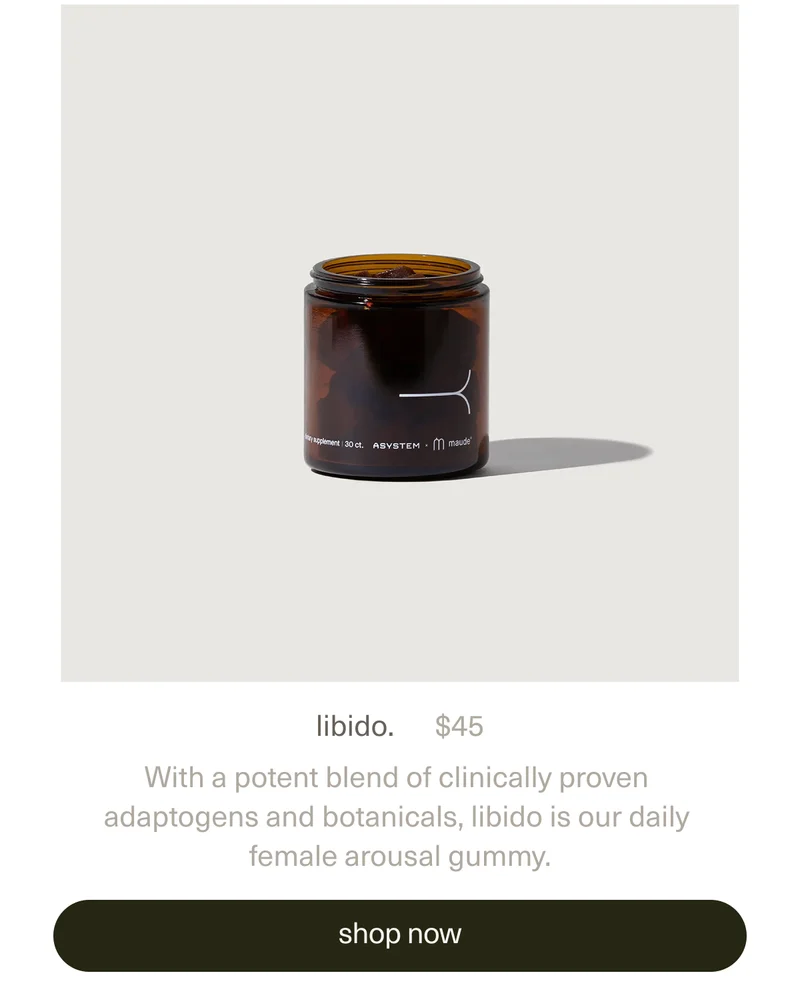 libido. | $45 | With a potent blend of clinically proven adaptogens and botanicals,&nbsp;libido is our daily female arousal gummy. | shop libido.