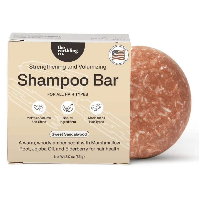 Non-Toxic Shampoo Bar, Sweet Sandalwood, 3 Oz