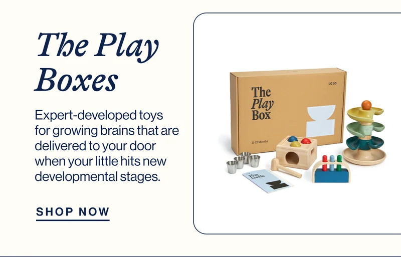 The Play Boxes. Expert-developed toys for growing brains that are delivered to your door when your little hits new developmental stages. Shop Now