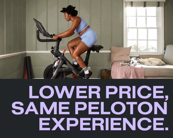 Lower price, same Peloton experience.