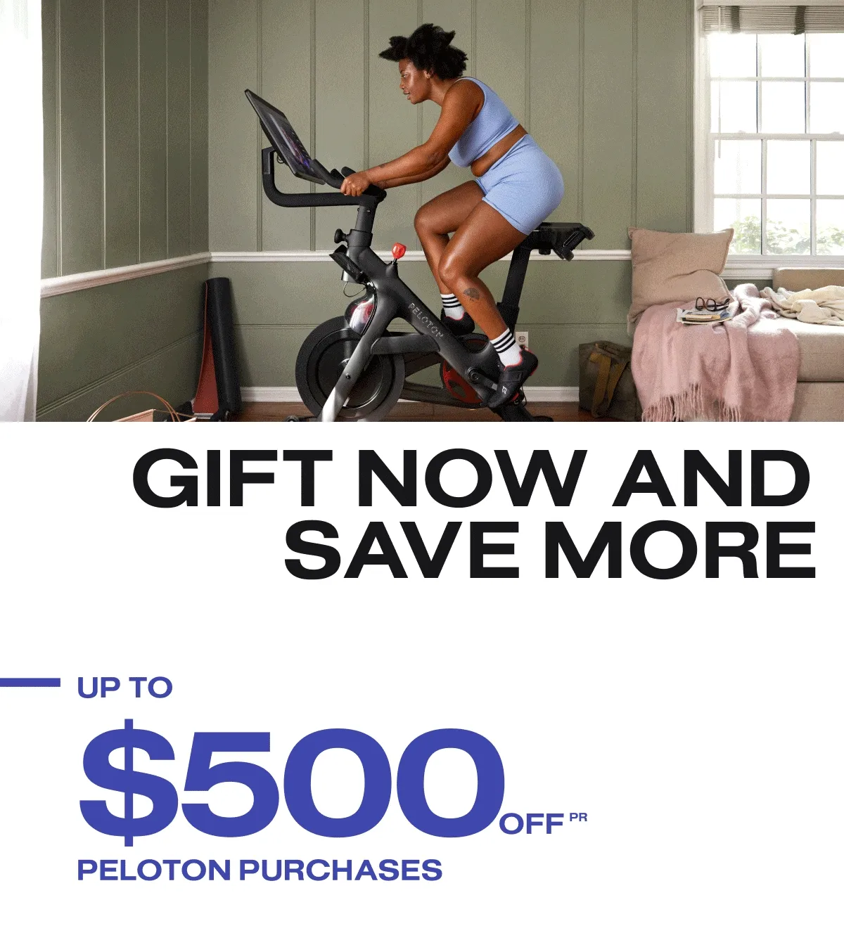 Up to $500 off Peloton purchases