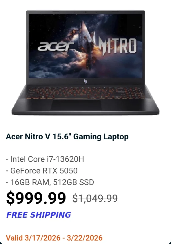 Acer Nitro V 15.6