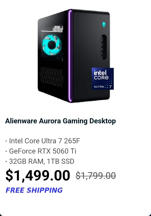 Alienware Aurora Gaming Desktop