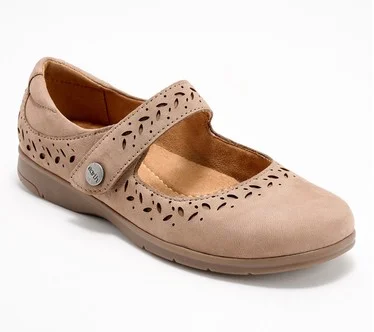 Earth Leather Perforated Mary-Janes - Kinsey