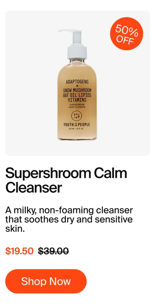 Supershroom calm cleanser