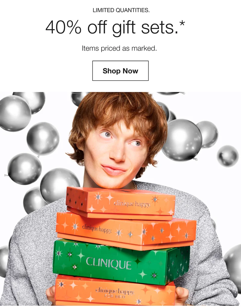 LIMITED QUANTITIES. 40% off gift sets.* Items priced as marked. Shop Now