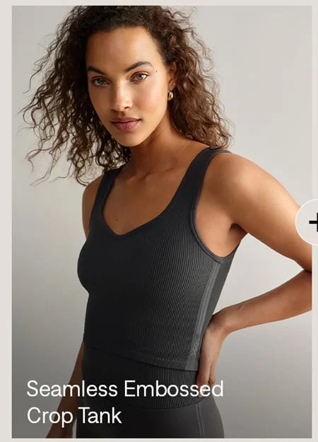 Seamless Embossed Crop Tank