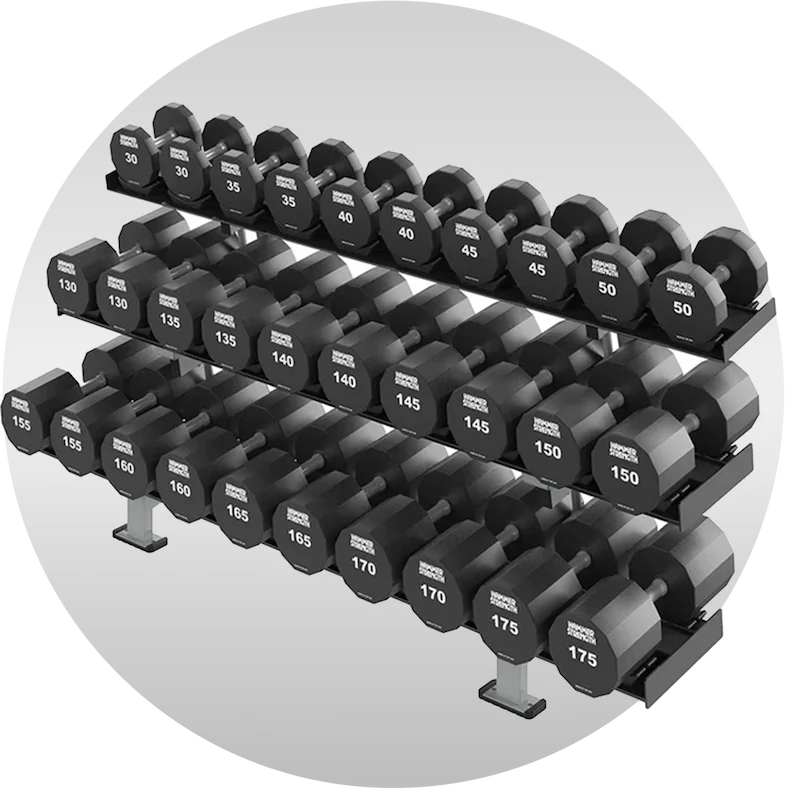 30% Off | Hammer Strength 12-Sided Urethane Dumbbells - Outlet
