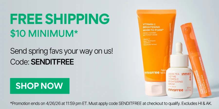 FREE SHIPPING ON ORDERS $10+ W/ CODE SEND IT FREE
