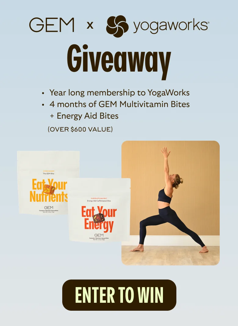 GEM x yogaworks giveaway