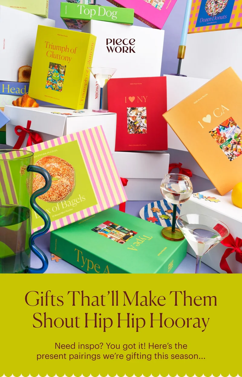 Gifts That'll Make Them Shout Hip Hip Hooray - Need inspo? You got it! Here's the present pairings we're gifting this season...