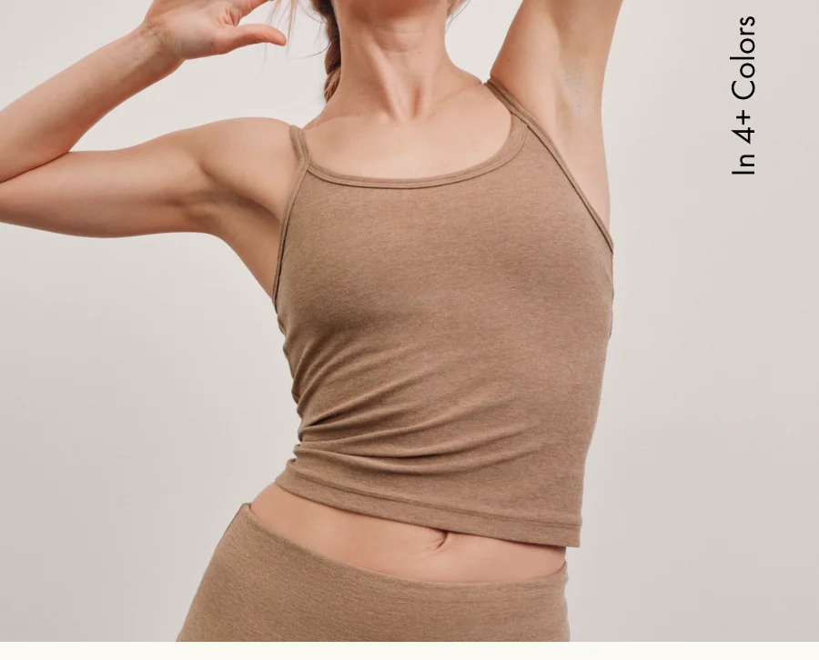 Spacedye Forever Tank in Desert Sand Heather