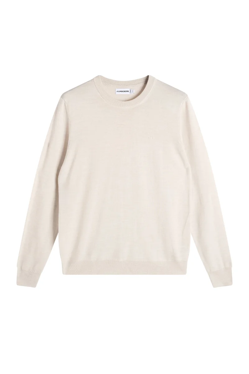 Image of Keane Merino Crew Neck / Moonbeam Melange