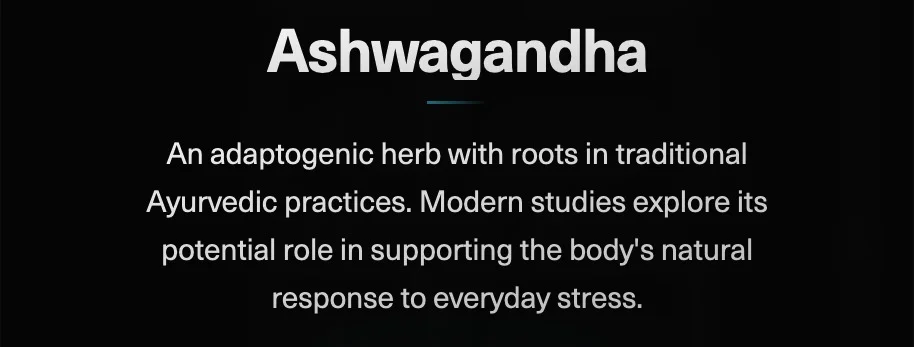 Ashwaghanda?