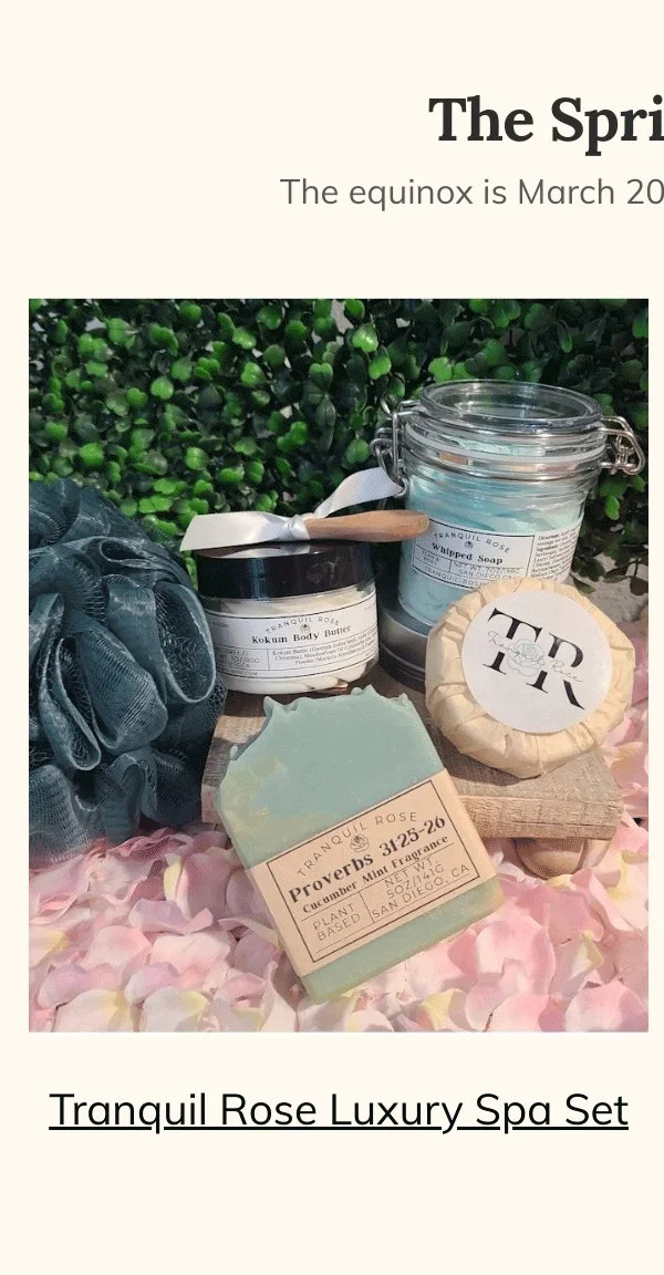 Tranquil Rose Luxury Spa Set