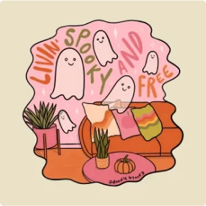 Livin' Spooky and Free T-Shirt