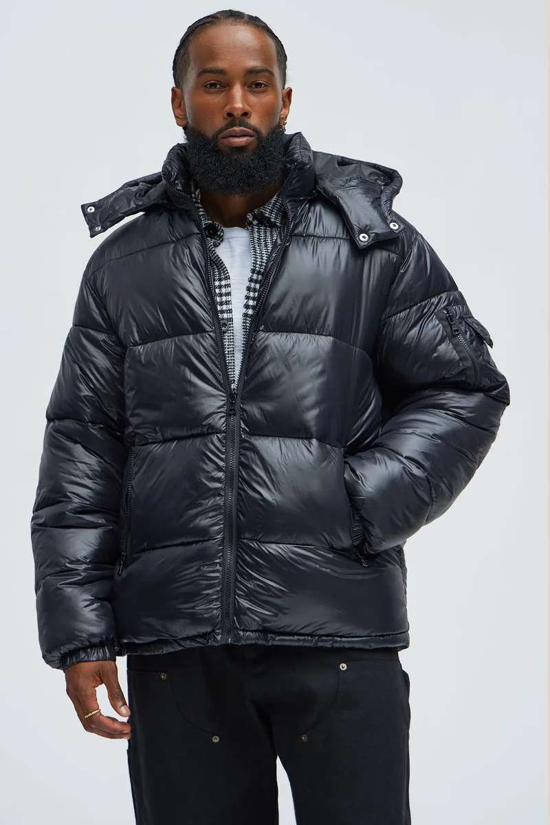 Image of Nixer Puffer Jacket - Black