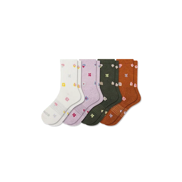 Women’s Garden Party Half Calf Sock 4-Pack