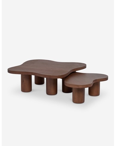 Ombra Nesting Coffee Table-Cool Brown / Large