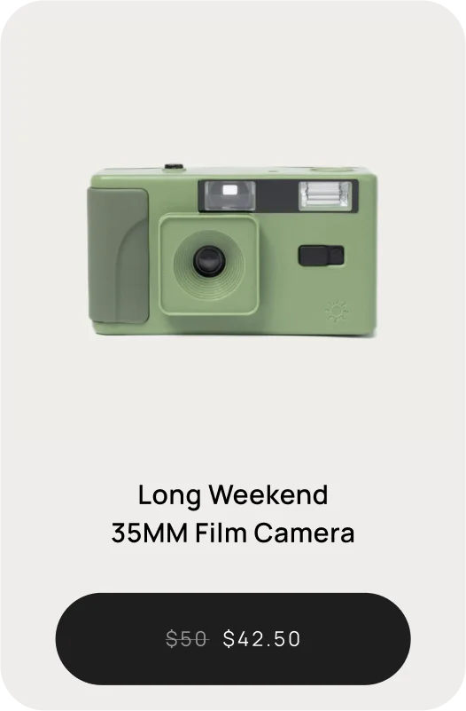 Moment long weekend 35mm film camera