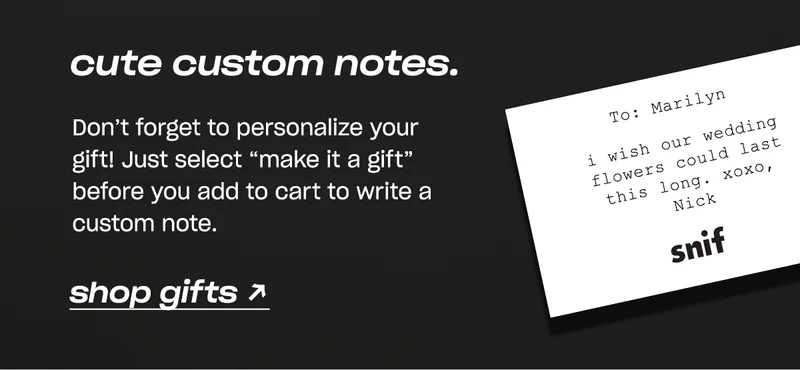 Don’t forget to personalize your gift! Just select “make it a gift” before you add to cart to write a custom note.