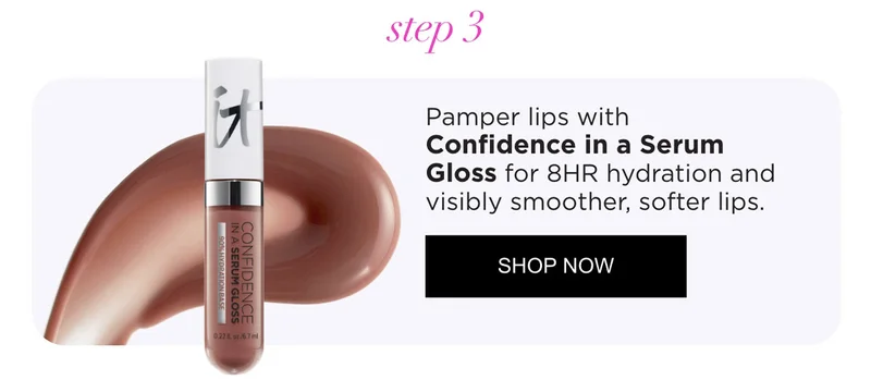 Pamper lips with Confidence in a Serum Gloss