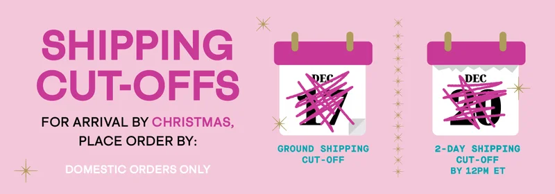 Shipping Cut-Off dates have expired!
