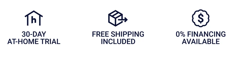 30-day at-home trial. Free shipping included. 0% financing available.