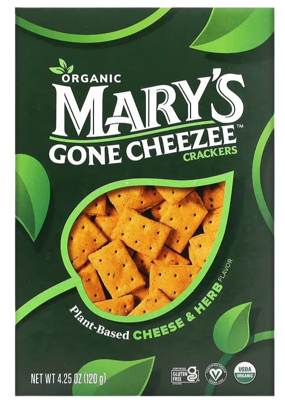 Image of Mary's Gone Crackers Plant-Based Cheese & Herb Crackers