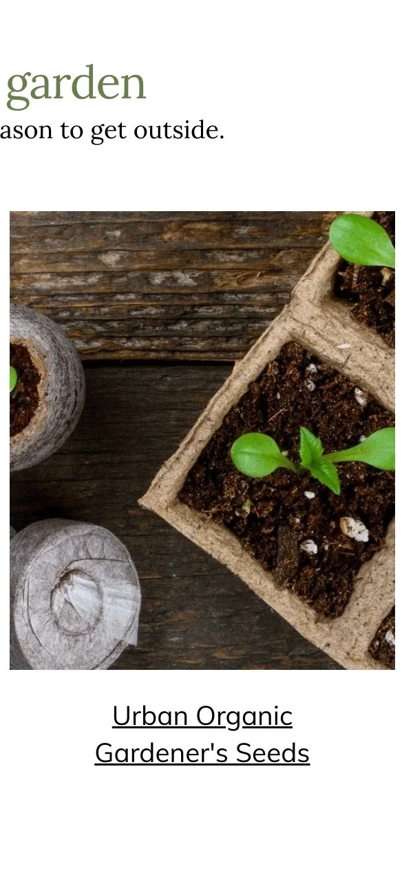 Urban Organic Gardener's Monthly Seed Club