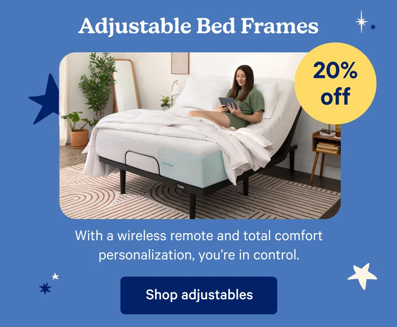 Adjustable Bed Frames; With a wireless remote and total comfort personalization, you're in control.